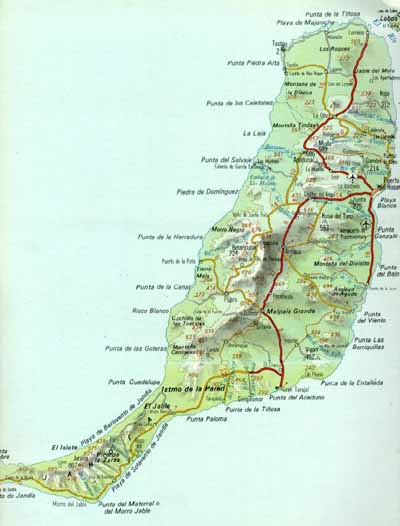 Mapa Fuerteventura
